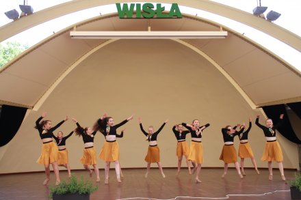 Uczestnicy pokazów tanecznych